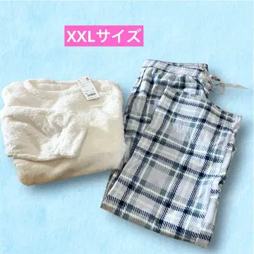 유니클로 플리스 상하의 세트 여성용 긴팔 XXL 사이즈