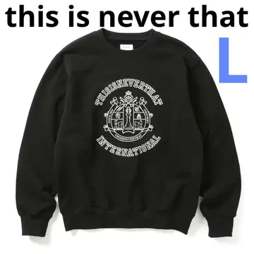 thisisneverthat 블랙 맨투맨 L