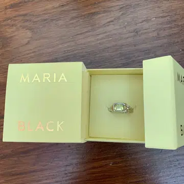 MARIA BLACK 에메랄드 컷 반지