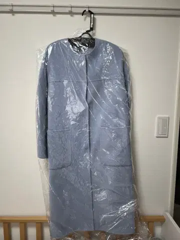 allureville 라이트 블루 롱 코트