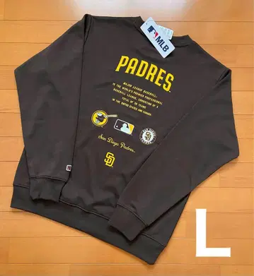 새상품 MLB 파드레스 남성용 트레이닝복 맨투맨 백 프린트 L