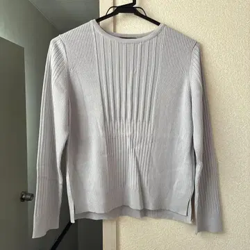 미사용 Reflect 긴팔 니트 라이트 그레이