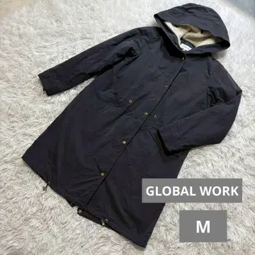 GLOBAL WORK 후드 아우터 블랙 M