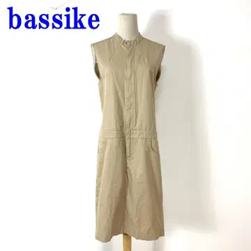베이직 슬리브리스 원피스 베이지 코튼 100% 1 C3576