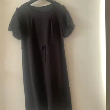 캐릭터 오클러스 블랙 반팔 원피스 리본 포함