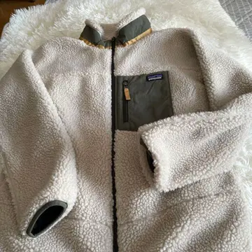 patagonia 플리스 자켓 XL 크림색