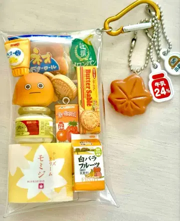 가챠 파우치 빵 식품 후지빵 캡슐 토이 가챠가챠