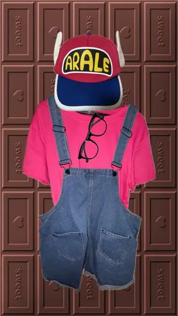 아라레짱 코스프레 세트