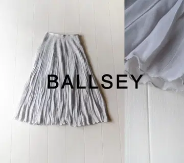 새상품급 투모로우랜드 보르지 26,000엔 고급 플리츠 스커트 그레이 D