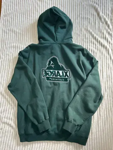 XLARGE 다크 그린 집업 후드티