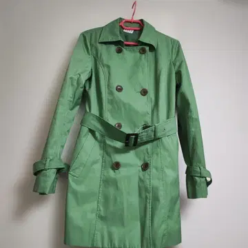ELLE 그린 트렌치코트 사이즈 40