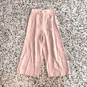ebure 에부르 린넨 와이드 팬츠 36 핑크