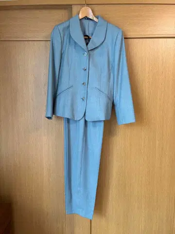 Oxford 라이트 블루 팬츠 수트 11호 [팬츠 미사용 택 포함]