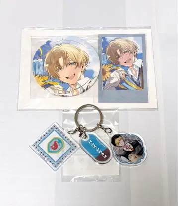 엑스 알비오 생일 굿즈 캔뱃지 폴라로이드풍 카드 아크릴 키링