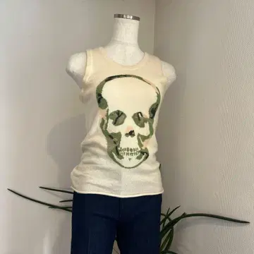 루시앙페라피네 M 사이즈 캐시미어 니트 탱크탑