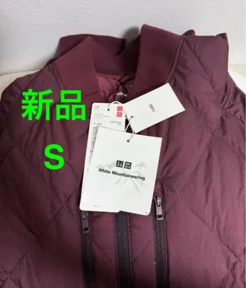 유니클로 화이트 마운티니어링 리사이클 하이브리드 다운 자켓 S