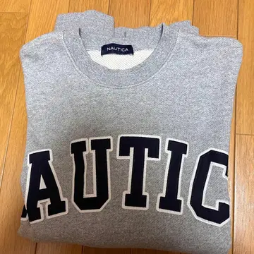 NAUTICA 그레이 맨투맨 S