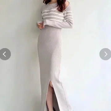 RESEXXY 숄더 오픈 타이트 니트 원피스