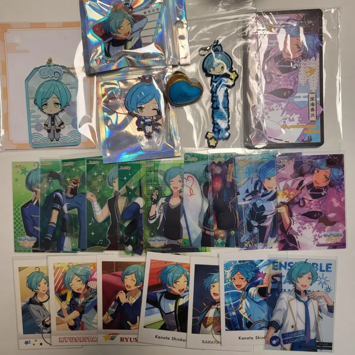 Ensemble Stars Kanata Omamori Keychain Ring Light Clear Card Clearcards Photoshots Pashas