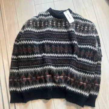 MONO-MART 자카드 니트 스웨터 M