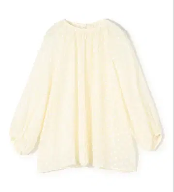 [ 새상품급 ] ballsey 도트 플라워 자카드 볼륨 개더 풀오버