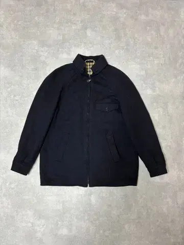 80s Aquascutum 울 블루종 네이비 잉글랜드제