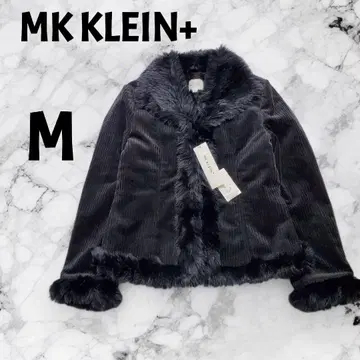 [미사용 택 포함] MK KLEIN+ 퍼 자켓 코듀로이 블랙