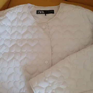 ZARA 하트 모양 퀼팅 자켓 L
