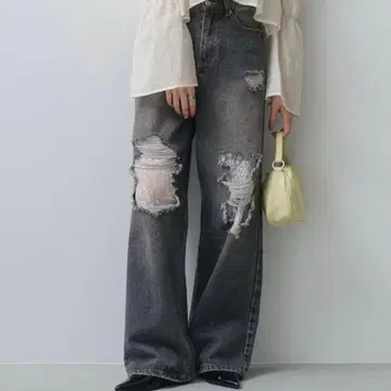 Kastane 레이스 데님 팬츠