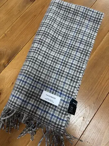 UNITED ARROWS 캐시미어 체크 머플러