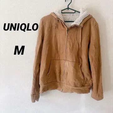 유니클로 [ M ] 보아 맨투맨 풀 집업 후드티