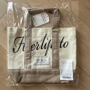 Her lip to HLT Mini Tote 토트백 아이보리 화이트