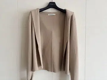 M 프리미어 BLACK 베이지 니트 가디건 후드티 36