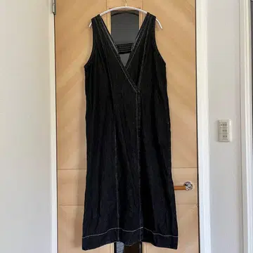 KBF 블랙 데님 원피스