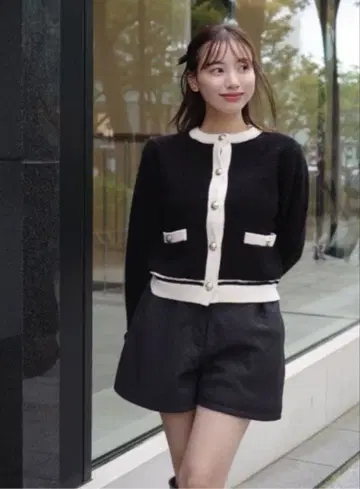 herlipto Boucle Bicolor Knit Jacket