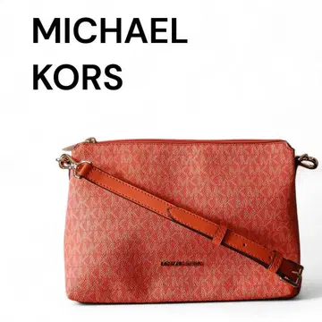 마이클코어스 로고 모노그램 숄더백 오렌지