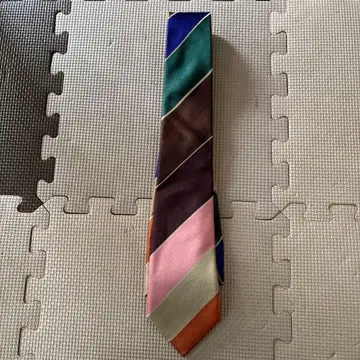 Paul Smith 멀티 컬러 스트라이프 넥타이 성인식 결혼식