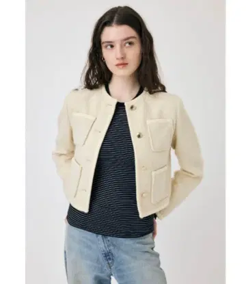 CLASSIC TWEED 자켓 아이보리 1