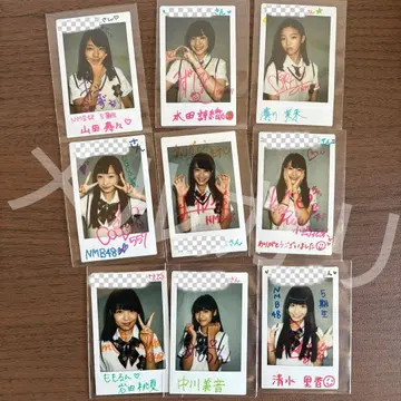 NMB48 5기생 데뷔 친필 사인 폴라로이드 9장 세트 당선품 레어