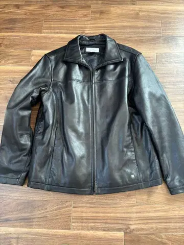 캘빈 클라인 블랙 가죽 자켓