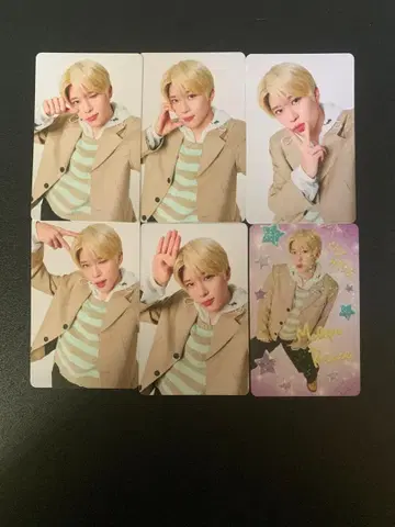 NCT WISH 시온 SION 랜덤 트레이딩 카드 6종 컴프