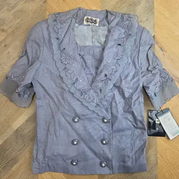 레지앙스 새상품 그레이 더블 브레스트 자켓 y41