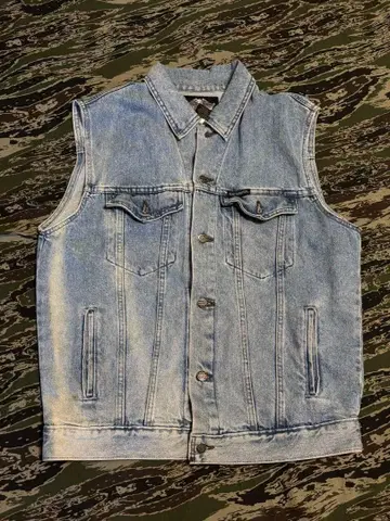 할리데이비슨 데님 베스트 무지 M 사이즈