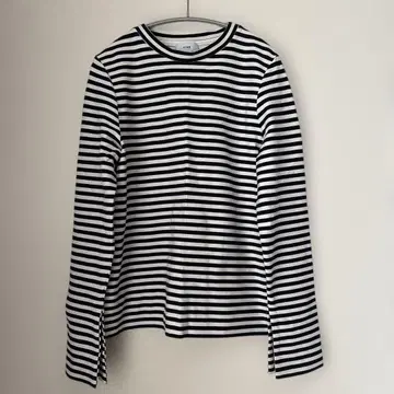 HYKE 보더 긴팔 T셔츠 사이즈 1