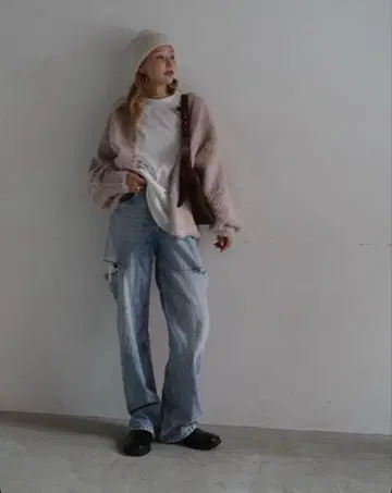 택 포함 새상품 hideka 콜라보 시마무라 가디건