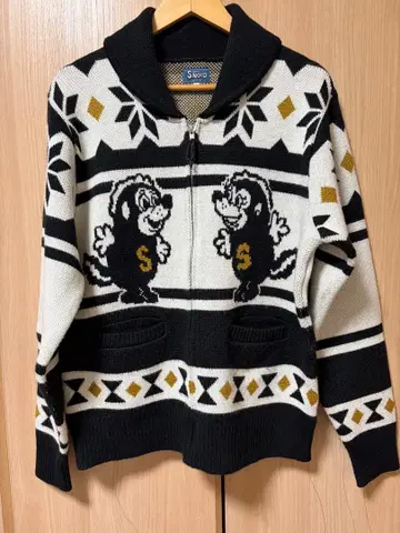 SNOID L 사이즈 집업 니트 스웨터