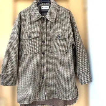 GLOBAL WORK 체크 무늬 셔츠 자켓