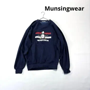 먼싱웨어 트레이닝복 네이비 빅 실루엣 사이즈 LA /M~L