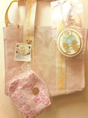 [ 새상품 ] 판타지 스프링스 호텔 토트백 파우치 코인 케이스