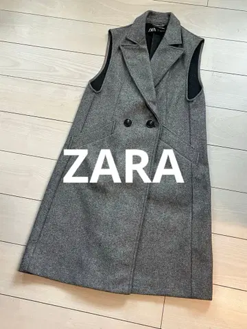 [새상품급] ZARA 자라 롱 코트 베스트 더블 그레이 S-M 사이즈
